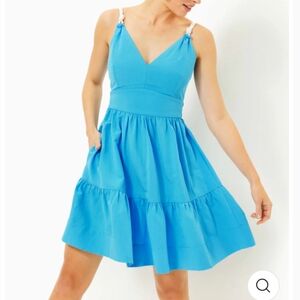 NWT Lilly Pulitzer Crishna Dress In Lunar Blue - Mini Dress